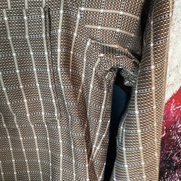 Ermenegildo Zegna Men's Brown Checkered Shirt M - Picture 6 of 9